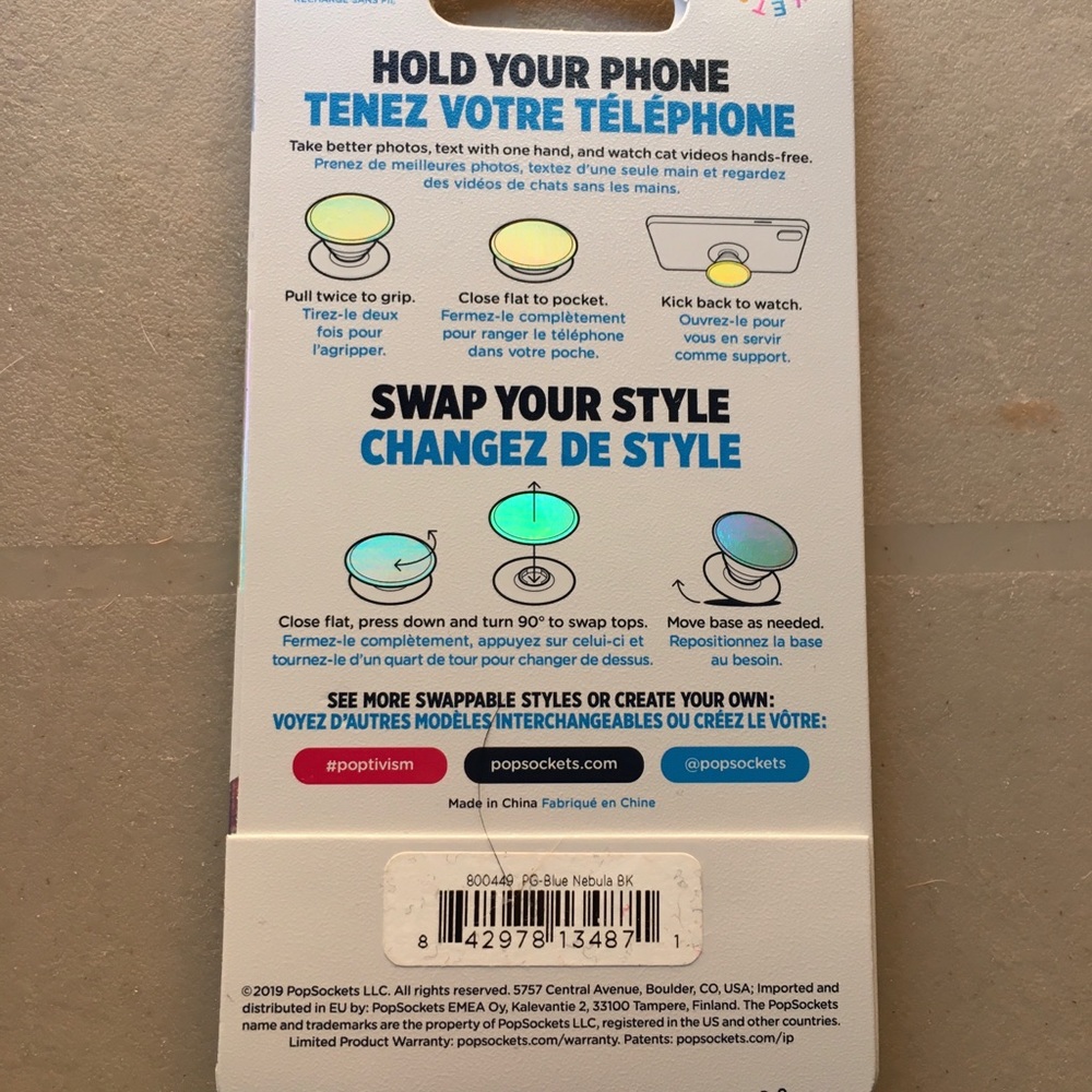 Popsocket grip solid black - Picture 2 of 2